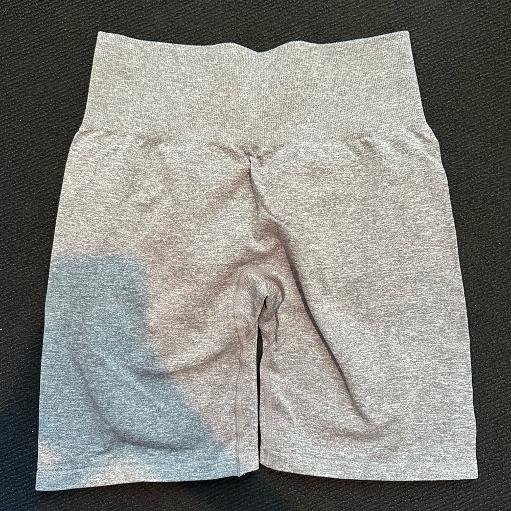 NVGTN GREY SCRUNCH SHORTS